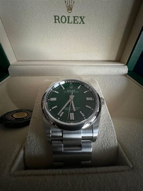 green rolex op 36|rolex op 36 retail price.